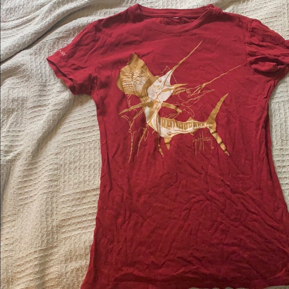 Red guy Harvey shirt